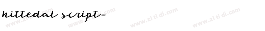 hittedal script字体转换